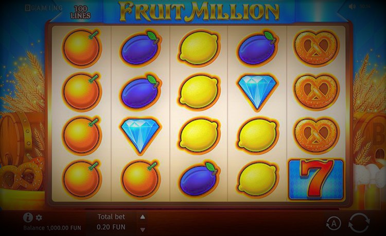 Fruit Million Octoberfest slot machine gameplay